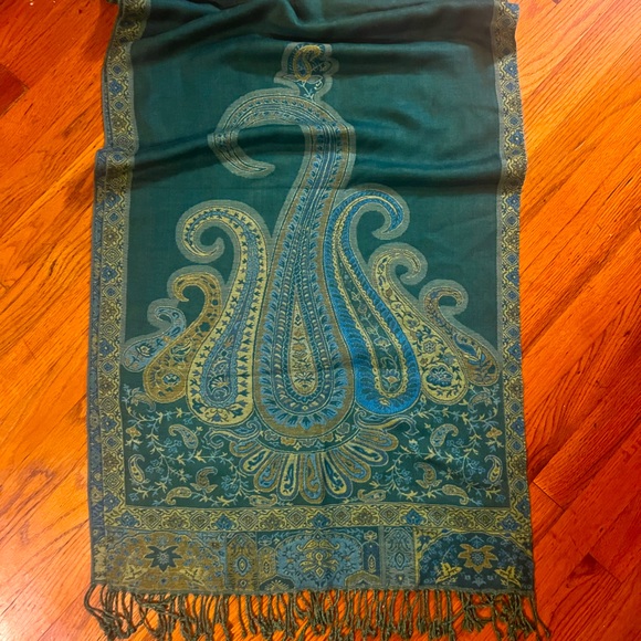 Source Unknown Accessories - Long Jewel Green Wrap
